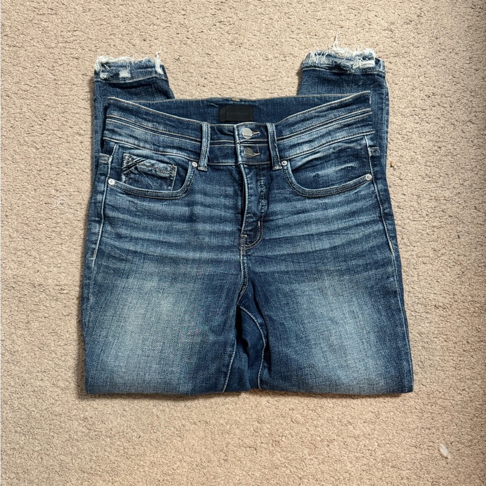 Buckle black tummy control jeans